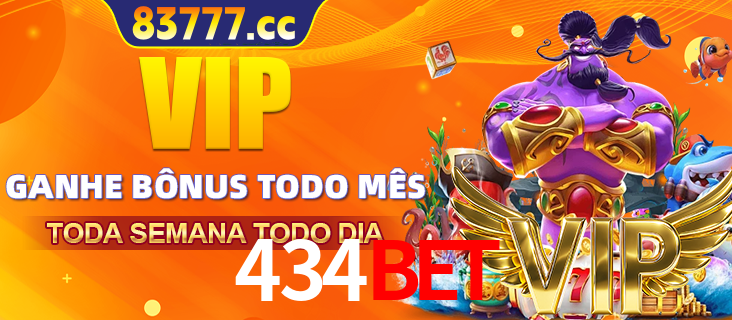 Banner promocional do 434bet oferecendo 100% de recompensas adicionais contínuas para quem fizer o login diário (Daily sign-in), com um mascote de coelho.