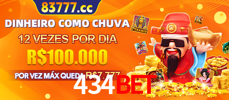 Banner do programa de recompensas Recomende para amigos do 434bet, detalhando os bônus por convidar amigos, com prêmios que chegam a R$288.888.